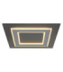Jayden Square Integrated LED Decorative Flush Ceiling Light Anthracite Brushed 3000K-3