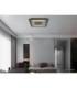 Jayden Square Integrated LED Decorative Flush Ceiling Light Anthracite Brushed 3000K-5