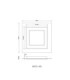 Jayden Square Integrated LED Decorative Flush Ceiling Light Anthracite Brushed 3000K-6