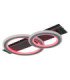 Jayden Twin Ring Integrated Led Semi Flush Ceiling Light, Matt Black 3000-6500K