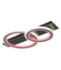 Jayden Twin Ring Integrated Led Semi Flush Ceiling Light, Matt Black 3000-6500K