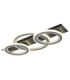 Jayden Tripple Ring Integrated Led Semi Flush Ceiling Light, Matt Black 3000-6500K