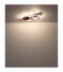 Jayden Twin Ring Integrated Led Semi Flush Ceiling Light, Matt Black 3000-6500K