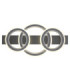 Jayden Tripple Ring Integrated Led Semi Flush Ceiling Light, Matt Black 3000-6500K