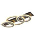 Jayden Tripple Ring Integrated Led Semi Flush Ceiling Light, Matt Black 3000-6500K