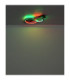 Jayden Twin Ring Integrated Led Semi Flush Ceiling Light, Matt Black 3000-6500K