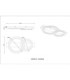 Jayden Twin Ring Integrated Led Semi Flush Ceiling Light, Matt Black 3000-6500K
