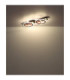 Jayden Tripple Ring Integrated Led Semi Flush Ceiling Light, Matt Black 3000-6500K