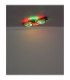 Jayden Tripple Ring Integrated Led Semi Flush Ceiling Light, Matt Black 3000-6500K