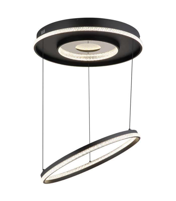 Marsh Integrated Led Pendant Ceiling Light Matt Black 2700-6500K-6
