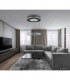 Marsh Integrated Led Pendant Ceiling Light Matt Black 2700-6500K-9