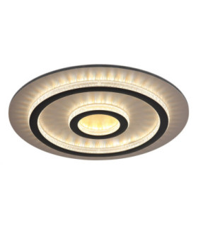 Jayden Integrated Led Semi Flush Ceiling Light Matt Black 3000-6500K-1