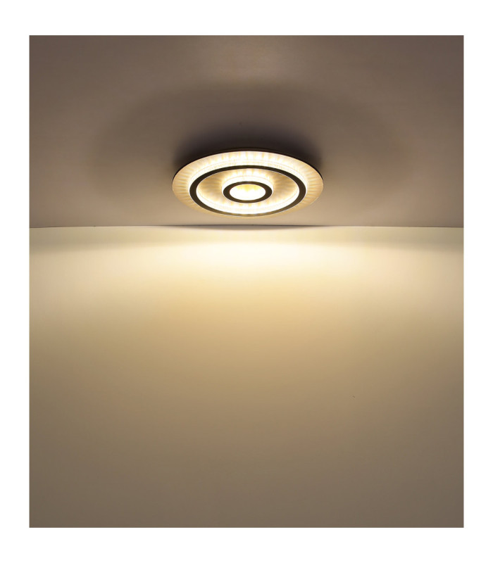 Jayden Integrated Led Semi Flush Ceiling Light Matt Black 3000-6500K-6