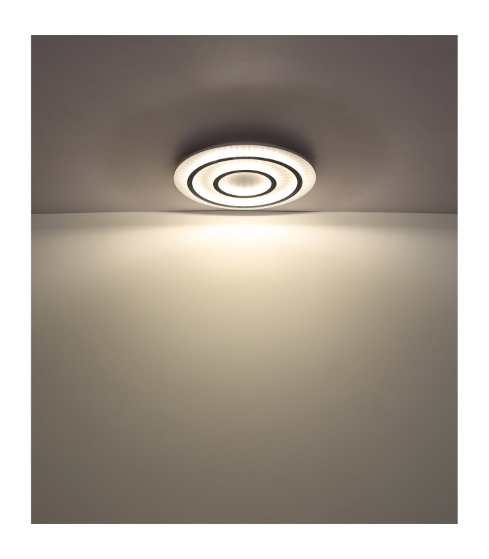 Jayden Integrated Led Semi Flush Ceiling Light Matt White 3000-6500K-6