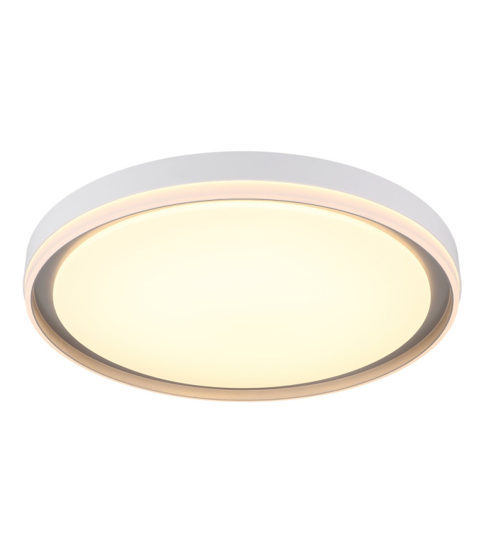Janice 50cm Integrated Led Semi Flush Ceiling Light Matt White 2x RGBW Integrated LED 3000-4000-6000K-4