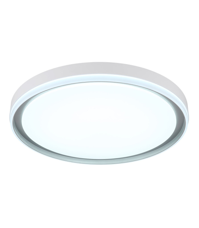 Janice 50cm Integrated Led Semi Flush Ceiling Light Matt White 2x RGBW Integrated LED 3000-4000-6000K-5