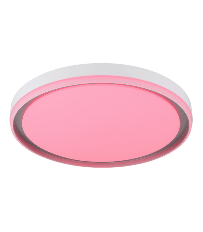Janice 50cm Integrated Led Semi Flush Ceiling Light Matt White 2x RGBW Integrated LED 3000-4000-6000K-6