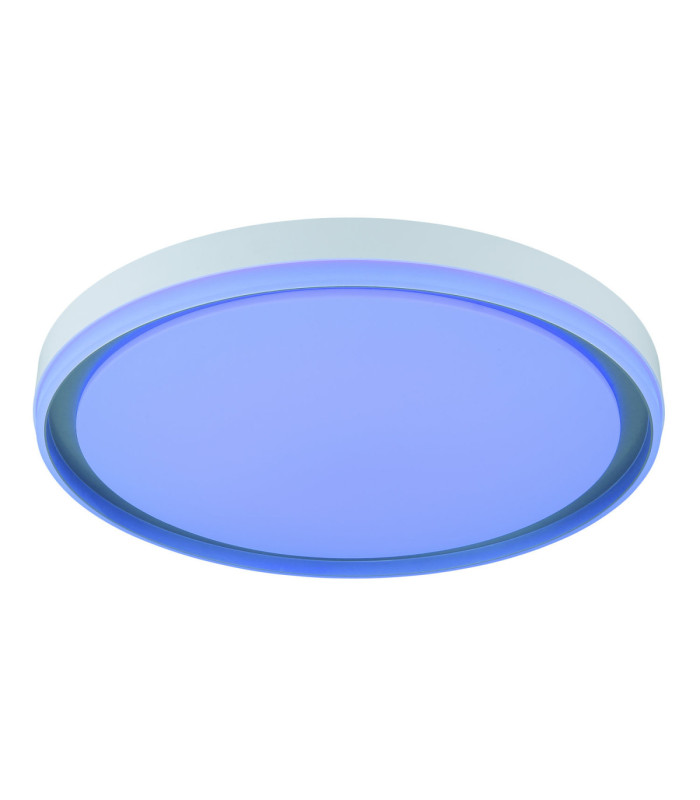 Janice 50cm Integrated Led Semi Flush Ceiling Light Matt White 2x RGBW Integrated LED 3000-4000-6000K-8