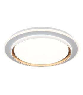 Janice 60cm Integrated Led Semi Flush Ceiling Light Matt White 2x RGBW Integrated LED 3000-4000-6000K-1