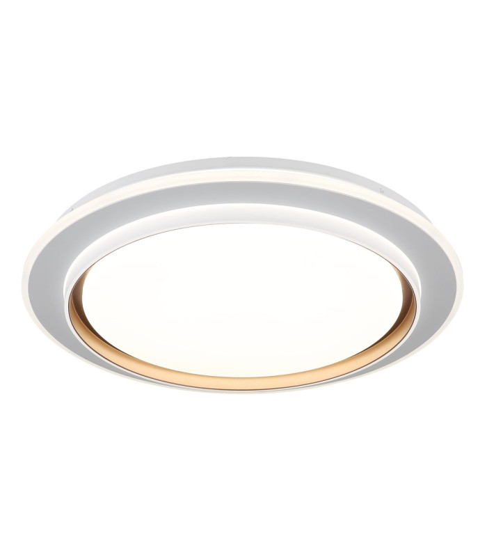 Janice 60cm Integrated Led Semi Flush Ceiling Light Matt White 2x RGBW Integrated LED 3000-4000-6000K-1