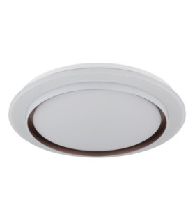 Janice 60cm Integrated Led Semi Flush Ceiling Light Matt White 2x RGBW Integrated LED 3000-4000-6000K-2