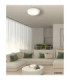Janice 50cm Integrated Led Semi Flush Ceiling Light Matt White 2x RGBW Integrated LED 3000-4000-6000K-12