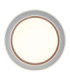 Janice 60cm Integrated Led Semi Flush Ceiling Light Matt White 2x RGBW Integrated LED 3000-4000-6000K-3
