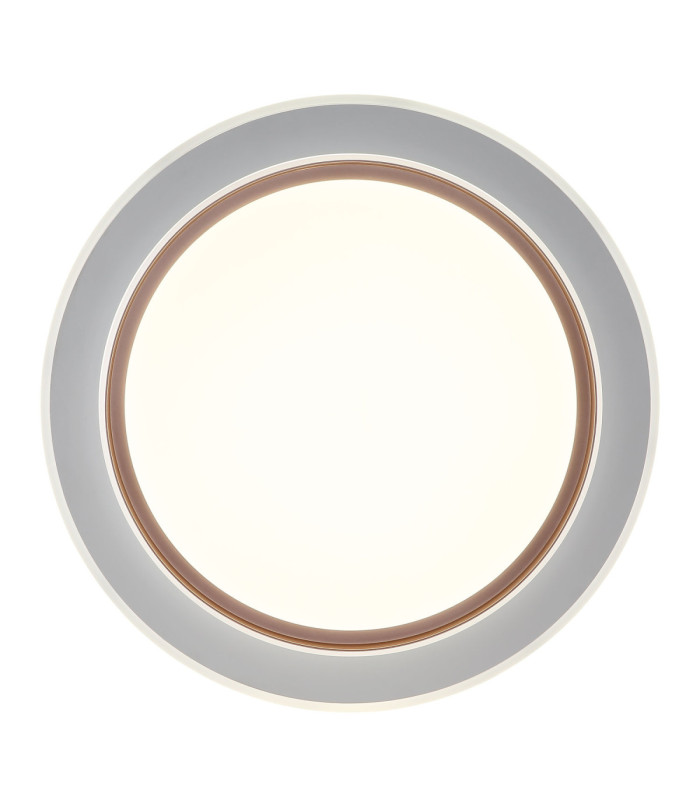 Janice 60cm Integrated Led Semi Flush Ceiling Light Matt White 2x RGBW Integrated LED 3000-4000-6000K-3