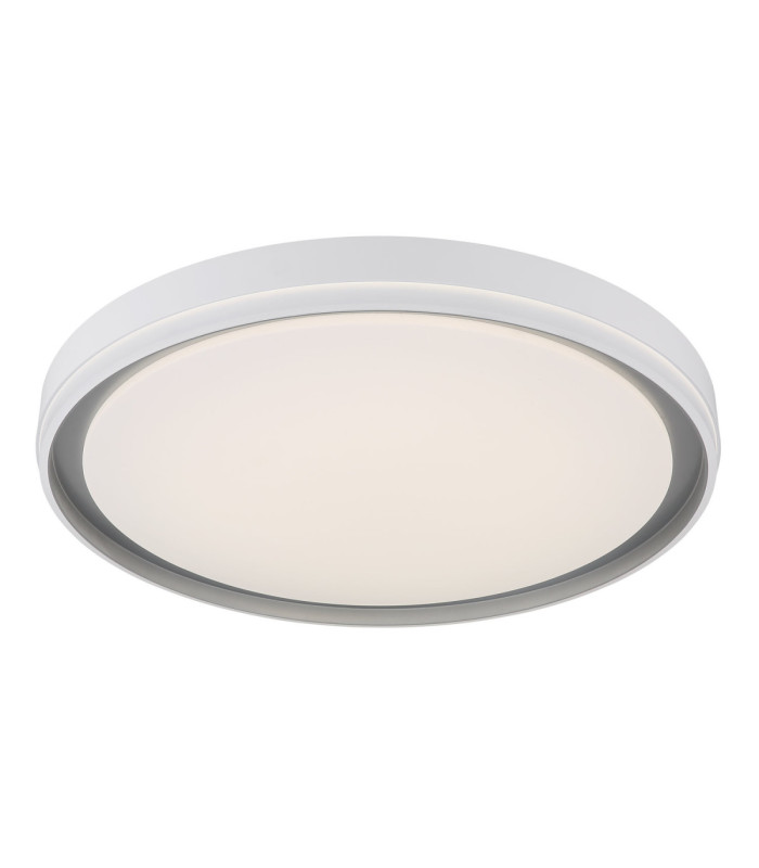 Janice 50cm Integrated Led Semi Flush Ceiling Light Matt White 2x RGBW Integrated LED 3000-4000-6000K-13
