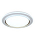 Janice 60cm Integrated Led Semi Flush Ceiling Light Matt White 2x RGBW Integrated LED 3000-4000-6000K-5