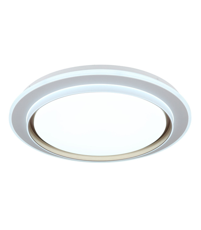 Janice 60cm Integrated Led Semi Flush Ceiling Light Matt White 2x RGBW Integrated LED 3000-4000-6000K-5
