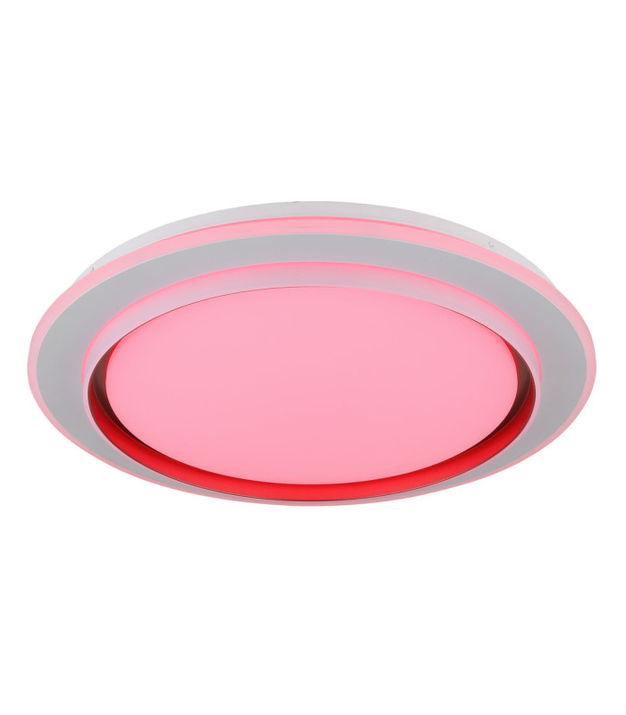 Janice 60cm Integrated Led Semi Flush Ceiling Light Matt White 2x RGBW Integrated LED 3000-4000-6000K-6