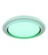 Janice 60cm Integrated Led Semi Flush Ceiling Light Matt White 2x RGBW Integrated LED 3000-4000-6000K-7
