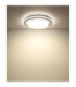 Janice 60cm Integrated Led Semi Flush Ceiling Light Matt White 2x RGBW Integrated LED 3000-4000-6000K-9