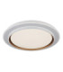 Janice 60cm Integrated Led Semi Flush Ceiling Light Matt White 2x RGBW Integrated LED 3000-4000-6000K-13