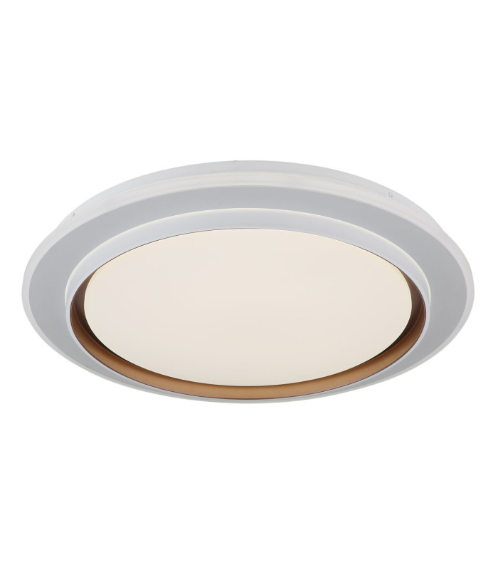 Janice 60cm Integrated Led Semi Flush Ceiling Light Matt White 2x RGBW Integrated LED 3000-4000-6000K-13