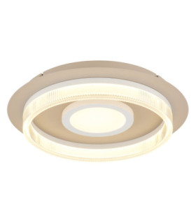 Marlenne Integrated Led Semi Flush Ceiling Light Matt White 3000K-1