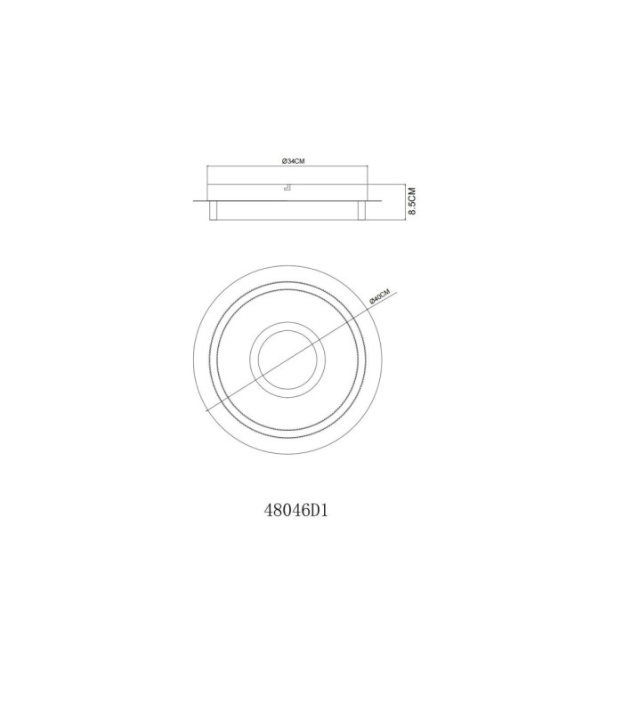 Marlenne Integrated Led Semi Flush Ceiling Light Matt White 3000K-8