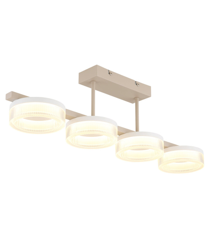 Marlenne Bar Integrated Led Pendant Ceiling Light Matt Sand Colour 3000K-1