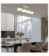 Marlenne Bar Integrated Led Pendant Ceiling Light Matt Sand Colour 3000K-7