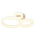 Marlenne Triple Ring Integrated Led Semi Flush Ceiling Light Matt Sand Colour 3000K-1