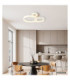 Marlenne Triple Ring Integrated Led Semi Flush Ceiling Light Matt Sand Colour 3000K-6