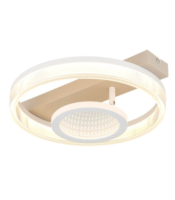 Marlenne Integrated Led Semi Flush Ceiling Light Matt Sand Colour 3000K-1