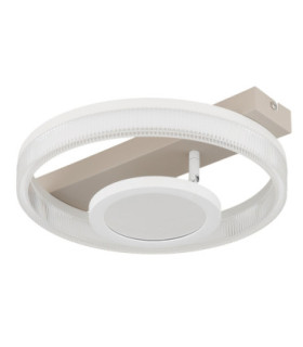 Marlenne Integrated Led Semi Flush Ceiling Light Matt Sand Colour 3000K-2