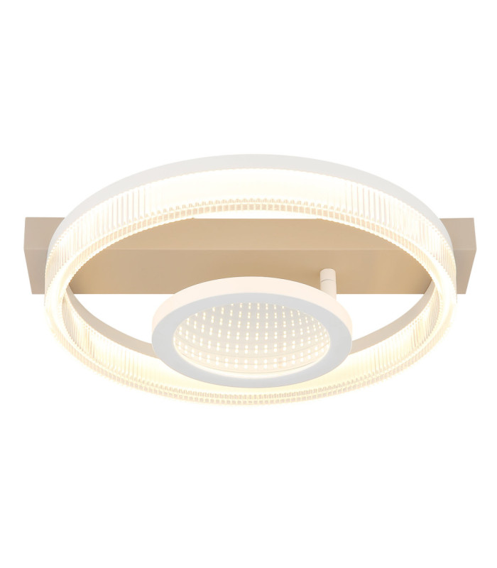 Marlenne Integrated Led Semi Flush Ceiling Light Matt Sand Colour 3000K-3