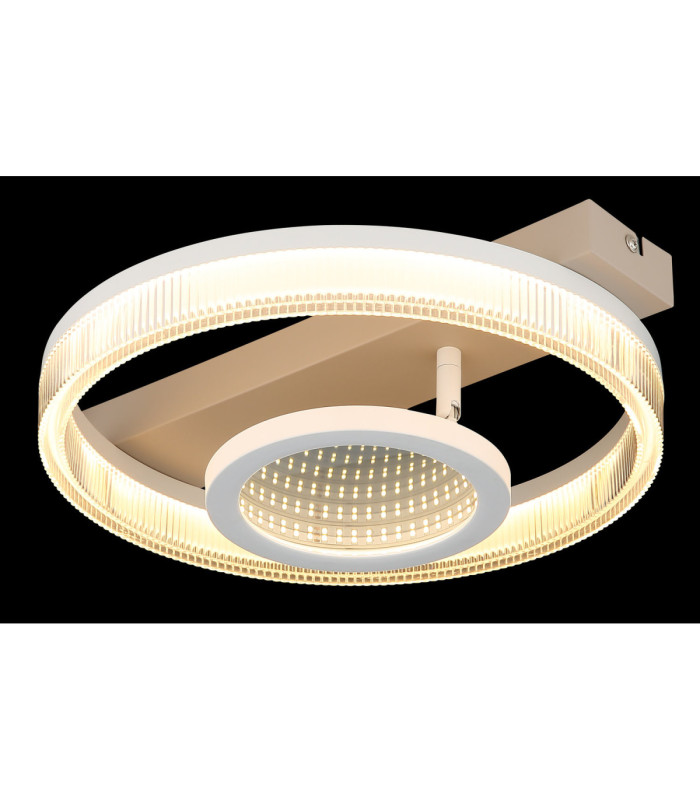 Marlenne Integrated Led Semi Flush Ceiling Light Matt Sand Colour 3000K-5