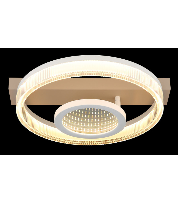 Marlenne Integrated Led Semi Flush Ceiling Light Matt Sand Colour 3000K-6