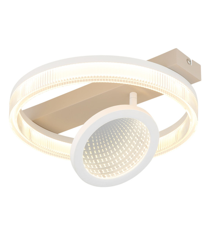 Marlenne Integrated Led Semi Flush Ceiling Light Matt Sand Colour 3000K-7