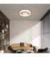 Marlenne Integrated Led Semi Flush Ceiling Light Matt Sand Colour 3000K-9