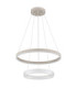 Marlenne Twin Ring Integrated Led Pendant Ceiling Light Matt Sand Colour 3000K-2